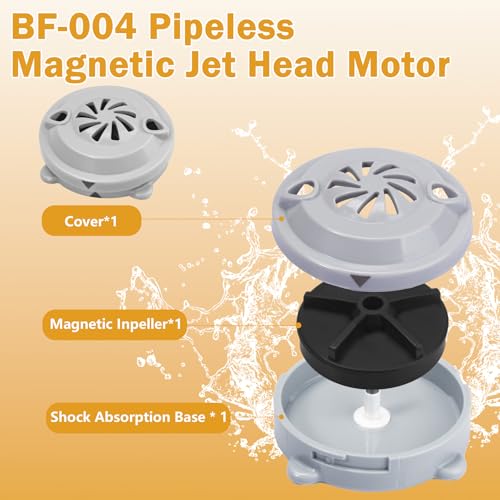 BF-004 Pipeless Magnetic Jet Head Motor for LURACO Pedicure Spa Chair (2 Pack)