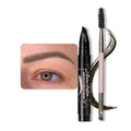 Tawny Brown Angled Eyebrow Pen with Spoolie Brush, Waterproof Microblading Brow Pencil for Natural Hair-Like Strokes, Smudge-Proof Longwear Eyebrow Pen for Filling Sparse Brows & Full Defined Arches