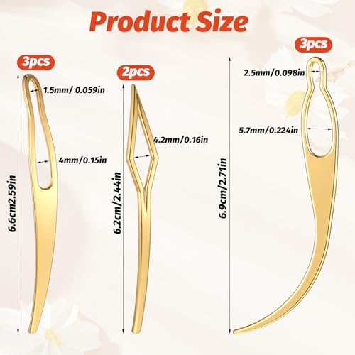 8Pcs Interlocking Locking Tools for Locs Dreadlocks Hair Styling Retightening