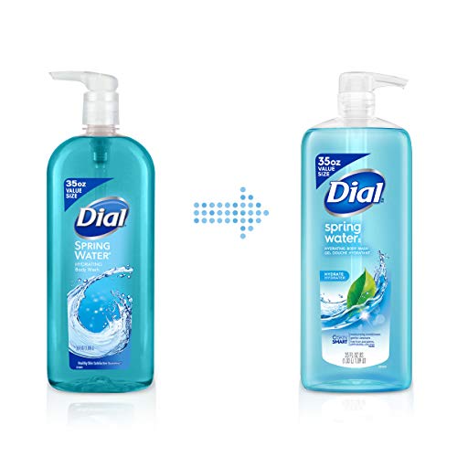 Dial Body Wash, Spring Water, 35 Ounce (Pack of 2)