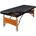 Waterproof PU Leather Massage Table Cover - Fitted Spa Bed Sheet (Black)