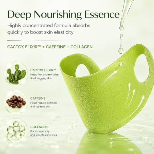V Lifting Chin Mask with Collagen & Cactus Extract (4 Pack)