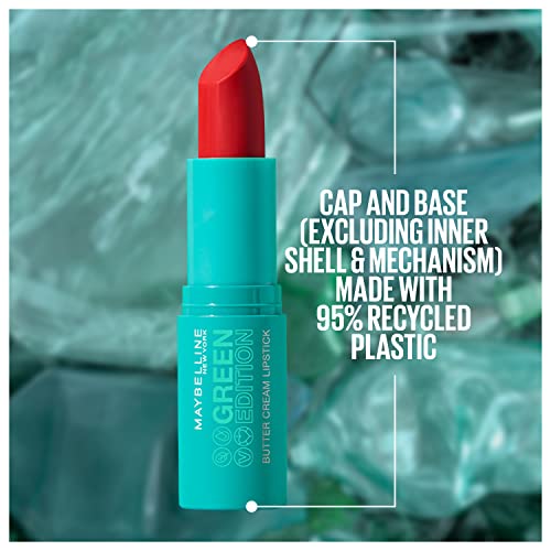 Maybelline Green Edition Butter Cream Lipstick, Shore Coral Nude