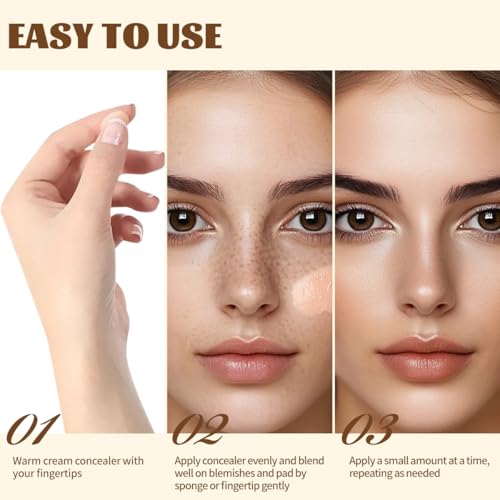QIC Full Coverage Under Eye Concealer - Waterproof Pot, 0.53oz
