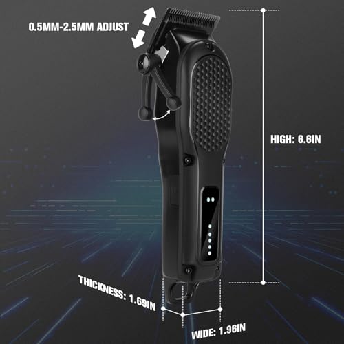 NUTCORE Cordless Professional Hair Clippers for Men - Rechargeable Beard Trimmer
