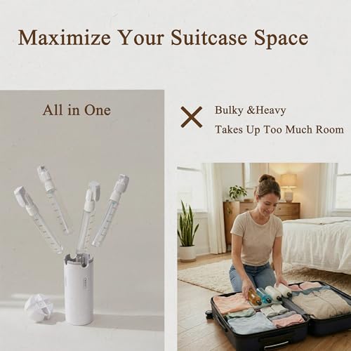 TSA Approved Travel Bottle Set, 4x30ml Leak-Proof Refillable Toiletry Kit