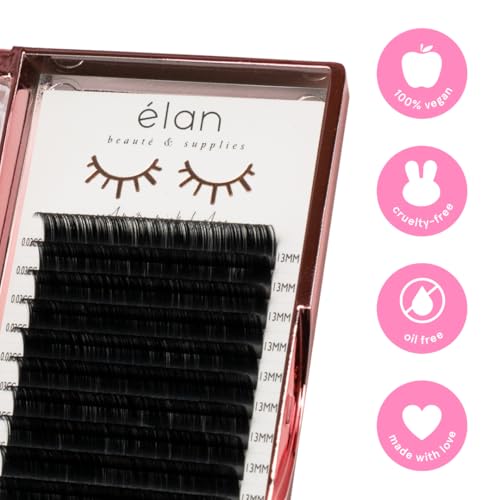 ÉLAN BEAUTÉ 0.05 Volume Lash Extensions – Cashmere Mink PBT