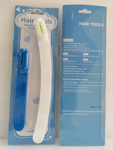 MAIPAY Professional Hair Cutting Tool,Easy-to-Use Hair Cutting Tools for Women,DIY Home Hair Cutting Clips for Bangs, Layers and Split Ends,Practical Hair Cutting Guide,Blue