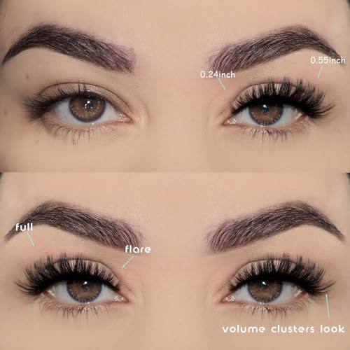 APCYUST Volume Mink False Eyelashes 6-14mm Cat Eye Style 10 Pairs – Wispy, Natural Look, Reusable