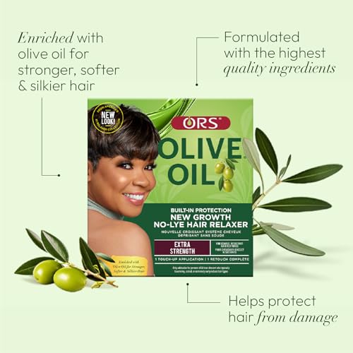 ORS Olive Oil No-Lye Hair Relaxer Extra Strength (Pack of 2)