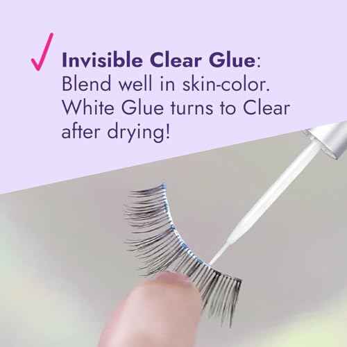 D-UP False Eyelash Glue for Sensitive Eyes, Clear Lash Glue for Eyelash Extensions, Waterproof Eyelash Adhesive for Sweat Resistant & Long Lasting Hold, Medical Grade from Japan, EX 552 Made in Korea