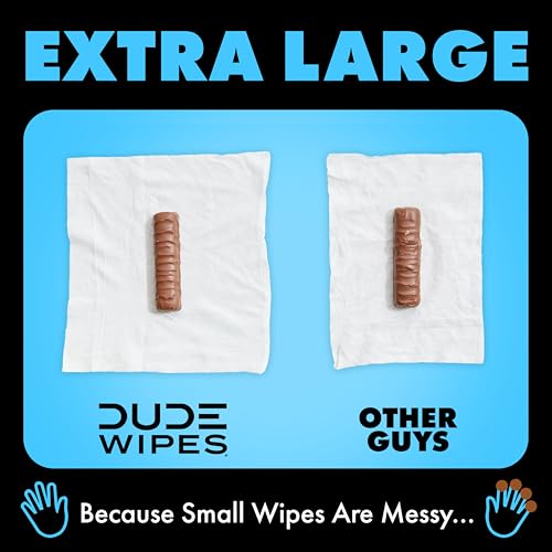 DUDE Wipes Unscented Flushable Wet Wipes for Sensitive Skin - 288 Count
