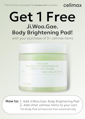 celimax Ji.Woo.Gae Pore+Dark Spot Brightening Pad | Exfoliating Peeling Pads for Enlarged Pores, with Hyaluronic Acid, Pore Minimizer, Non-Irritating, Hydrating, For Sensitive Skin (40 pads)