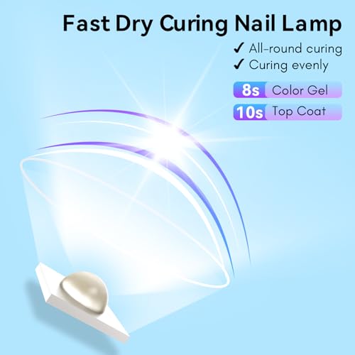 Makartt Handheld UV LED Nail Lamp - Cordless Mini Flash Cure Light