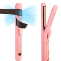 2 in 1 Hair Straightener & Curler - Titanium Flat Iron, 280-430°F