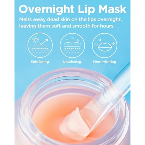 TOCOBO Vita Glazed Lip Mask ? Vegan Overnight Lip Sleeping Mask for Dry, Chapped Lips | PHA (Lactobionic Acid) Gentle Exfoliation | Non-Sticky Glazed Balm, Korean Skincare, 0.68 oz
