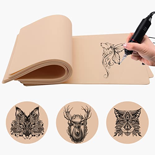 Autdor Tattoo Practice Skin - 10Pcs Double-Sided Silicone Pads