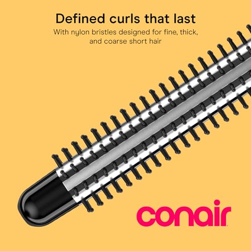 Conair 3/4-In Curling Iron Brush for Short Hair, 25 Heat Settings