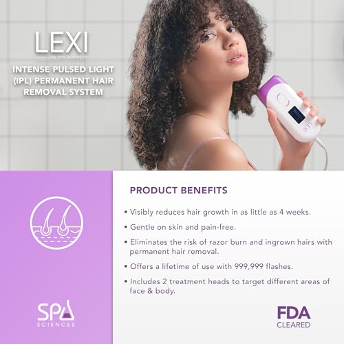 IPL Hair Removal Device - Painless Permanent Laser System with 999,999 Flashes