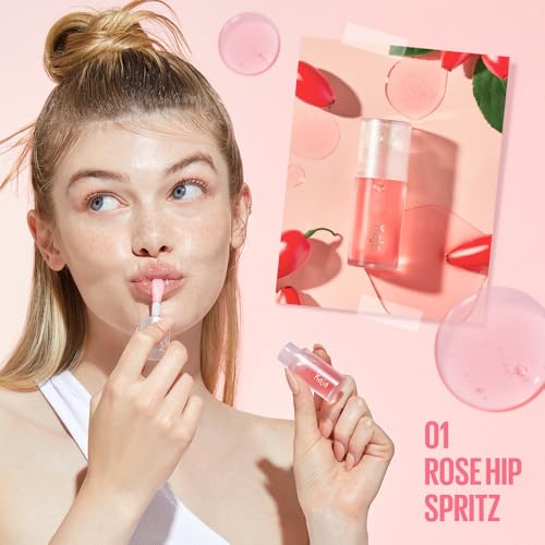Kaja Juicy Glass Lip Oil 01 Rose Hip Spritz 4mL