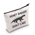 LEVLO Funny Badger Lovers Gifts Badger Don't Care Makeup Bags Wild Animals Travel Case(Badger Don't Care)