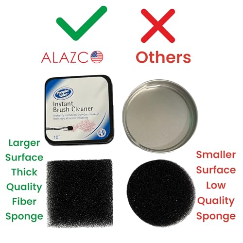 Makeup Brush Cleaner Sponge - Instant Color Switch & Sanitizer, Reusable Travel-Friendly