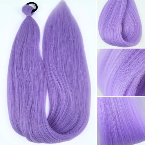 Light Purple Braiding Hair Extensions for Festivals & Cosplay - Pack of 2