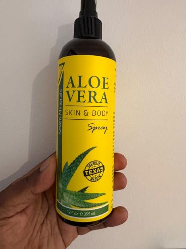Organic Aloe Vera Spray for Face, Body & Hair - 12 fl oz