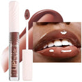 Brown Tinted Lip Gloss with Hyaluronic Acid - High Shine Moisturizing