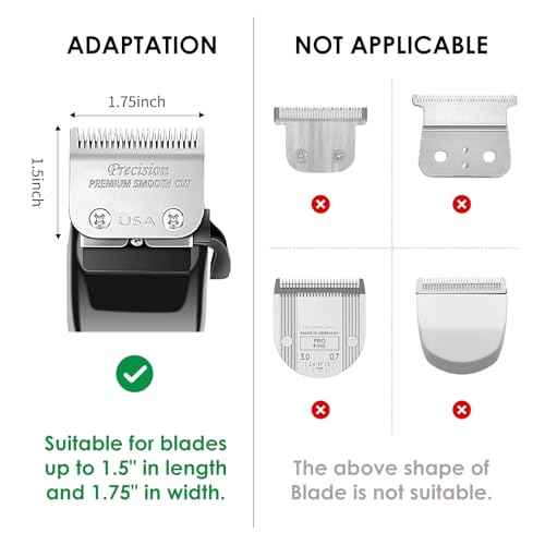 Clipper Guards for Wahl, Hair Clipper Attachments Set 10 12 16 with Metal Clip, 3 Cutting Lengths 1.25 inch/1.5 inch/2 inch, Premium Large Trimmer Combs Fits Most Full Size Wahl Clippers (3PCS, Black)