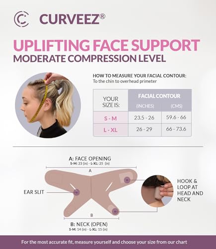 CURVEEZ Chin Compression Strap Post-Surgery Recovery