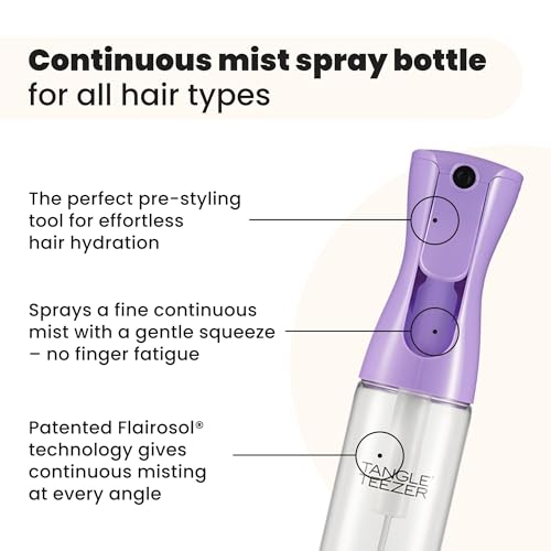 TANGLE TEEZER Refillable Fine Mist Spray Bottle - 10.1 oz Lilac