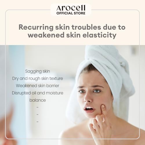 AROCELL Total Solution Ampoule Pad 28 Sheets ? Korean Skincare Cotton Face Pads for Hydrating, Moisturizing, Exfoliating, Wrinkle Care, Elasticity Boosting, Pore Refining, Daily Toner Treatment
