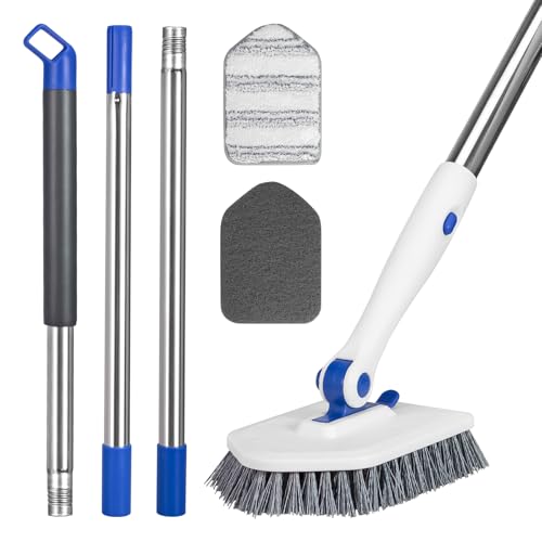52-Inch Tile & Tub Scrubber Brush with 3 Rotating Heads