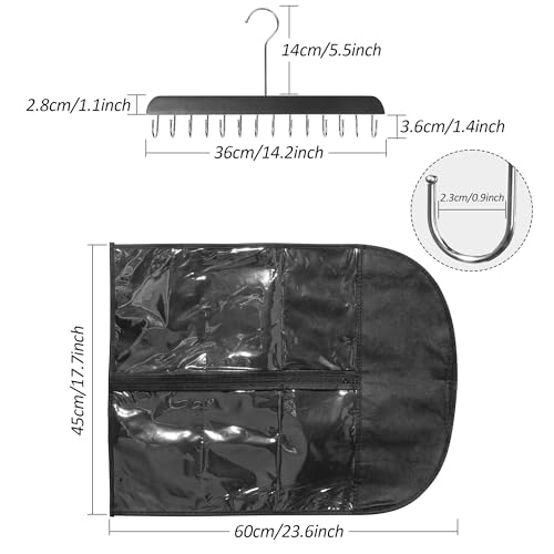 Hair Extension Hanger with 14 Hooks & Dustproof Bag
