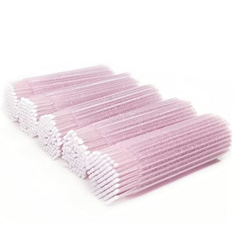 500 Pcs Micro Applicator Brushes for Eyelash Extensions & Makeup