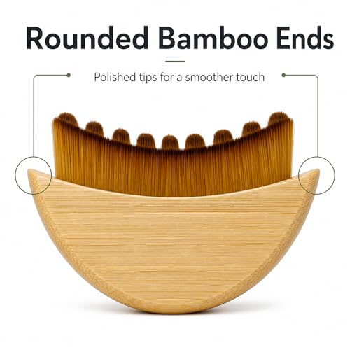 Lymphatic Contour Face Brush – Natural Bamboo Facial Massager