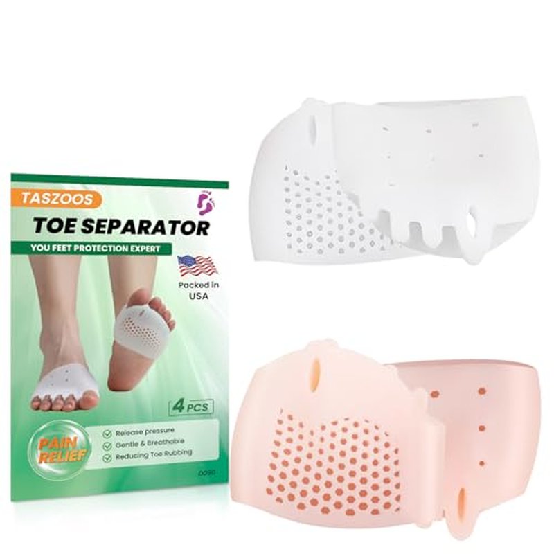 Gel Toe Separators for Women, 4 PCS Foot Pain Relief Cushions