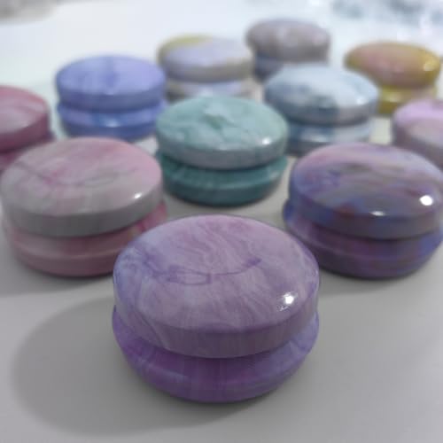 Lseaning Sweet Refillable Metal Tin Containers - 12pcs Decorative Balm & Lip Balm Jars