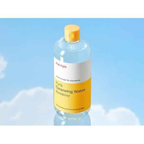 ma:nyo Pure Cleansing Water | Triple Micellar Technology for Sensitive Skin, Makeup Remover & Hydrating Cleanser, Korean Skincare 16.9 fl oz (500ml)