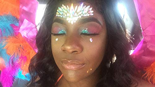 Crystal Gems Face Tattoo Stickers - 4 Pack Rhinestone Body Jewels