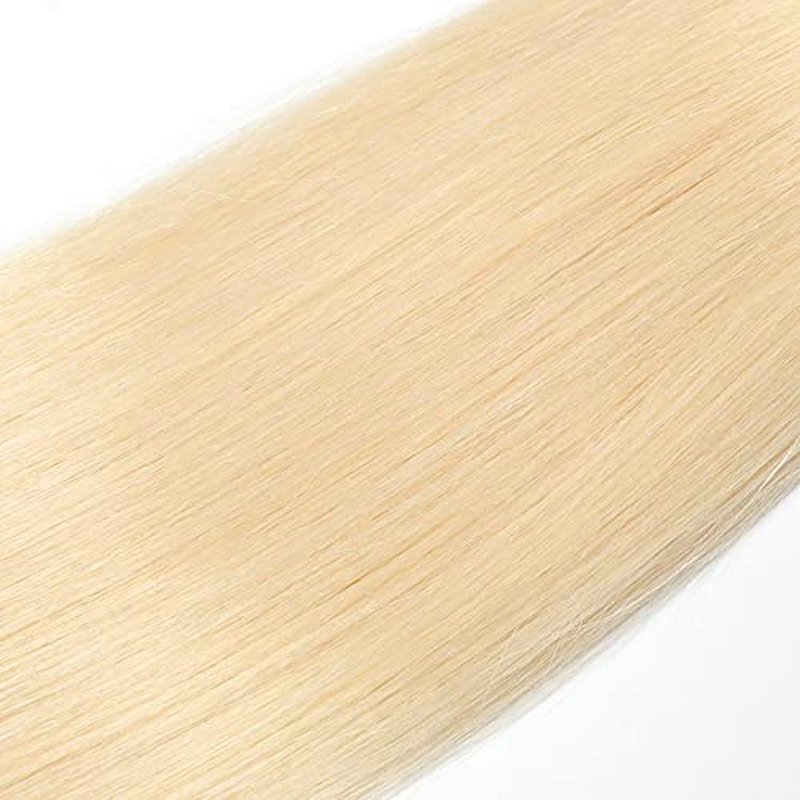 613 Blonde Straight Human Hair Bundles - AuokMar 12-34 Inch