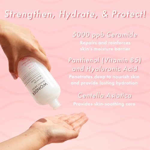 TONYMOLY Green Tea SPF 50 Sunscreen and 16.9 oz Wonder Ceramide Mochi Toner Skincare Bundle