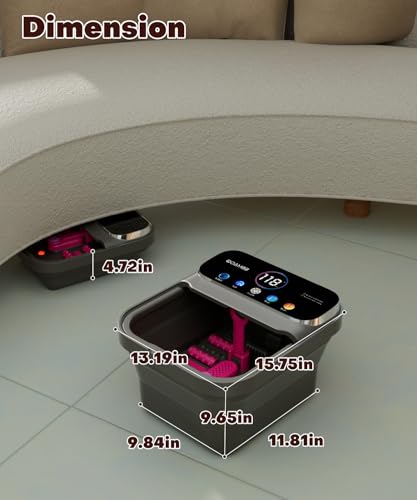 Collapsible Foot Spa with Heat, Bubble Function & Remote Control