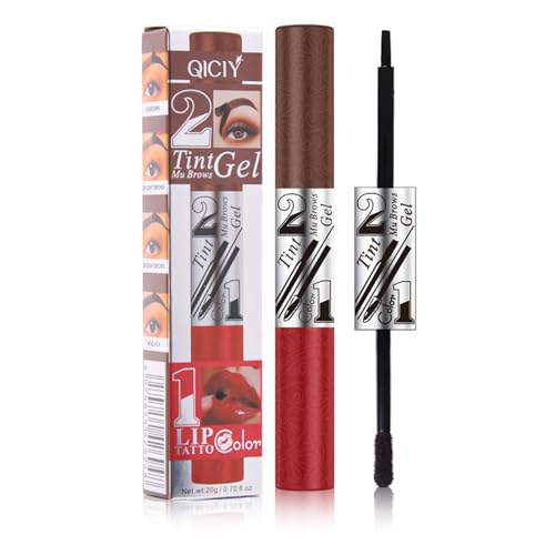 2-in-1 Peel-Off Brow Tint & Lip Stain - Water-Resistant