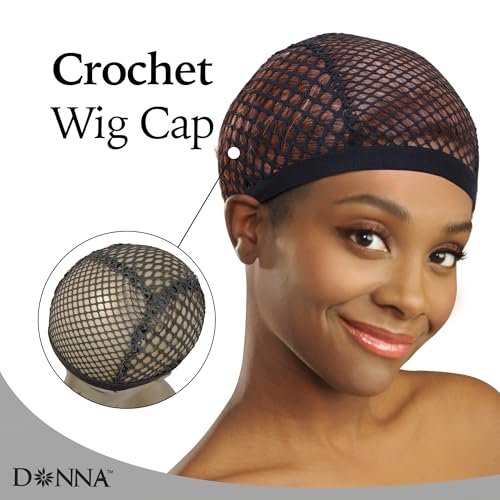 DONNA XL Crochet Wig Cap with Combs – Breathable Mesh