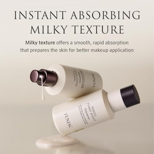 Whole Plant Effect Concentrate(1.35fl oz) - Instant Absorbing Milky texture serum, with squalane, ceramide, fermented ginseng root, for deep hydration, strengthen skin barrier, Korean skin care