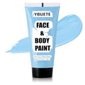 Light Blue Water-Based Face Paint 70ml | Full Coverage Halloween Cosplay