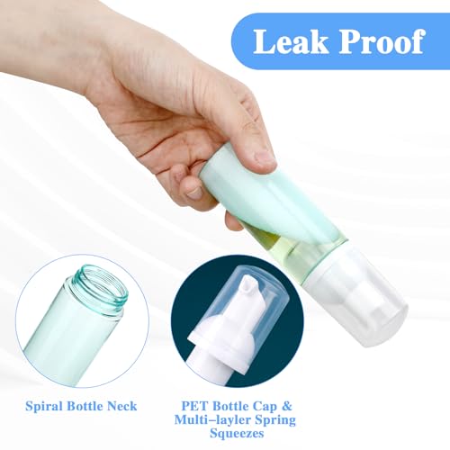 2-Pack Foam Pump Bottles 60ml Travel Size Soap Dispenser