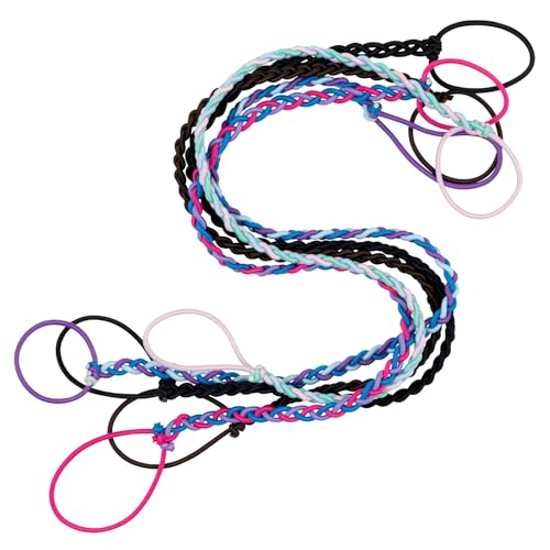 Rip Tie 24" x 3mm Extra Hold Soft Hair Tie for Women, 5 Pack Multicolor ? Tangle Free Ponytail Holders ? Prevents Hair Damage ? Ideal for Activities like Surfing, Exercising, Running, and More